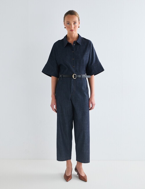 Jigsaw Theory Shirt, Dark Chambray product photo View 03 L