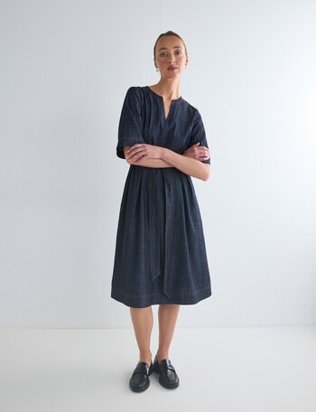 Jigsaw Bettina Dress, Dark Chambray product photo