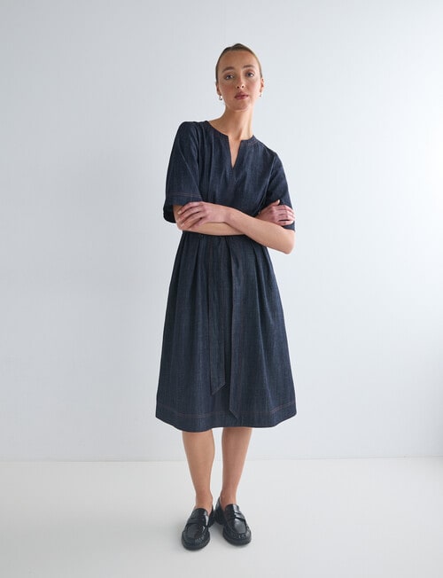 Jigsaw Bettina Dress, Dark Chambray product photo