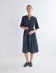 Jigsaw Bettina Dress, Dark Chambray product photo View 03 S