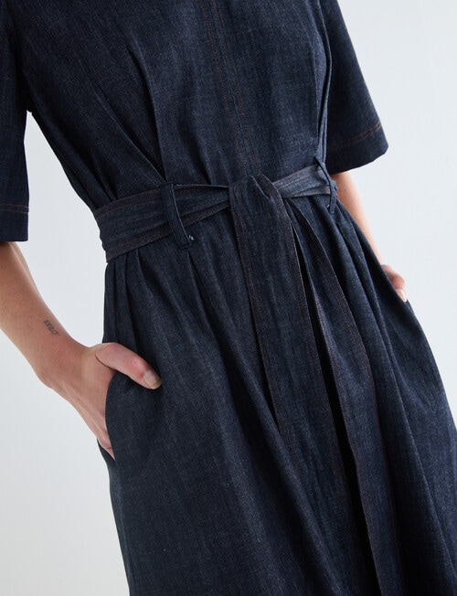 Jigsaw Bettina Dress, Dark Chambray product photo View 05 L