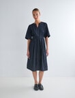 Jigsaw Bettina Dress, Dark Chambray product photo View 06 S