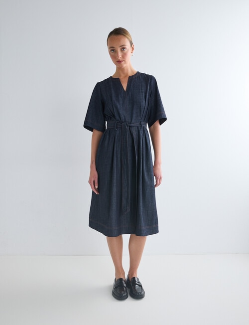 Jigsaw Bettina Dress, Dark Chambray product photo View 06 L