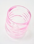 Terrace Wave Stemless Tumbler, Pink product photo View 03 S