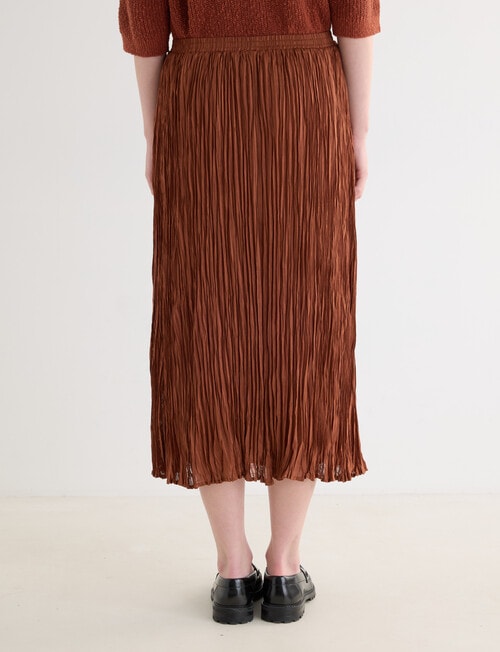 Jigsaw Fluid Crinkle Skirt, Copper product photo View 02 L