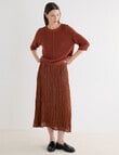 Jigsaw Fluid Crinkle Skirt, Copper product photo View 03 S