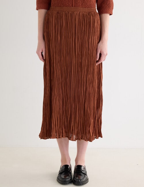 Jigsaw Fluid Crinkle Skirt, Copper product photo View 04 L