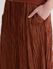 Jigsaw Fluid Crinkle Skirt, Copper product photo View 05 S