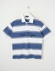 No Issue Stripe Short Sleeve Polo, Navy product photo