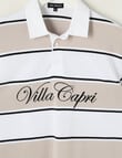 No Issue Stripe Short Sleeve Polo, Stone product photo View 02 S