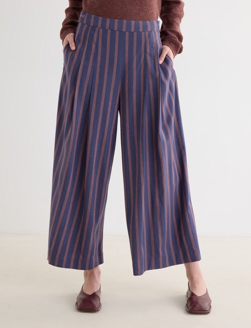 Jigsaw Resound Pant, Biro Mocha Stripe product photo