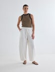 Mineral Hazel Rib Tank Top, Caramel Stripe product photo View 03 S