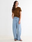 Mineral Carter Relaxed Tie Jean, Sky Blue product photo