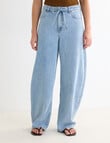 Mineral Carter Relaxed Tie Jean, Sky Blue product photo View 03 S