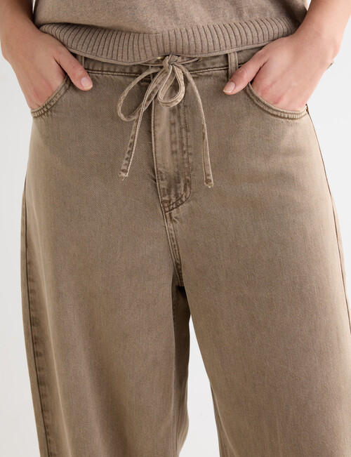 Mineral Carter Relaxed Tie Jean, Sepia Brown product photo View 05 L