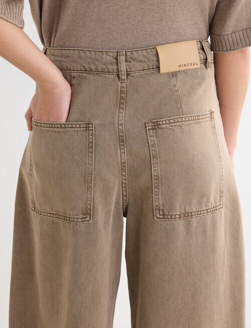Mineral Carter Relaxed Tie Jean, Sepia Brown product photo View 06 L