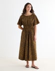 Mineral Anya Dress, Burnt Caramel Print product photo