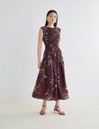 State of play Annika Dress, Black Cherry Print product photo View 03 S