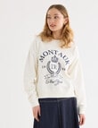 Denim Republic Montauk Sweatshirt, Cream product photo View 04 S