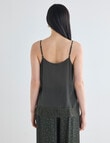 State of play Silk Lace Cami, Dark Green product photo View 02 S