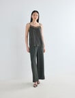 State of play Silk Lace Cami, Dark Green product photo View 03 S