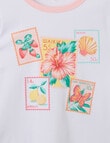 Switch Stamps Ringer Tee, Vanilla & Baby Pink product photo View 02 S