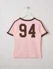 Switch Honolulu Short Sleeve Ringer Tee, Baby Pink product photo View 02 S