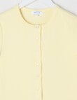 Switch Short Sleeve Gia Button Front Rib Tee, Lemon product photo View 02 S