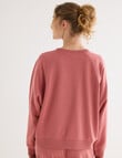 Zest Lounge Loop Back Raglan Sweater, Terracotta product photo View 02 S