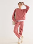 Zest Lounge Loop Back Raglan Sweater, Terracotta product photo View 03 S