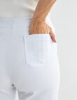 Ella J Scalloped Leg Crop, White product photo View 05 S
