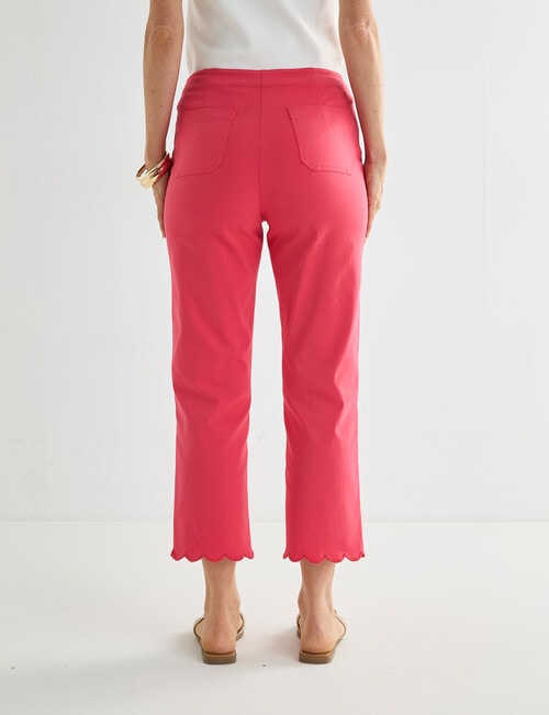 Ella J Scalloped Leg Crop, Poppy product photo View 02 L