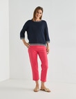 Ella J Scalloped Leg Crop, Poppy product photo View 03 S