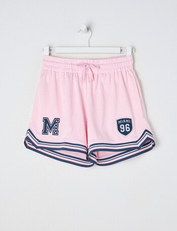 Switch Basketball Short, Baby Pink & Navy product photo