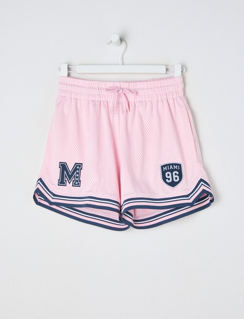 Switch Basketball Short, Baby Pink & Navy product photo