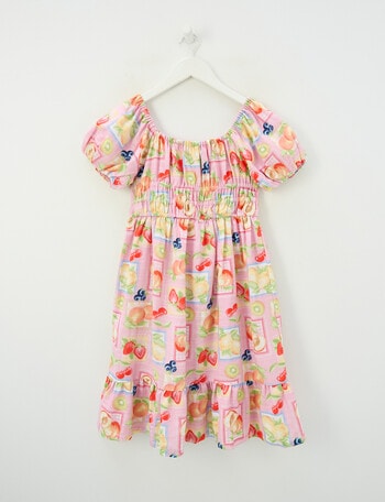 Switch Fruit Mia Puff Sleeve Dress, Blush product photo