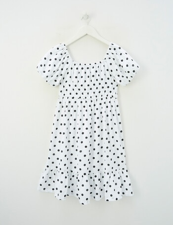 Switch Spot Mia Puff Sleeve Dress, Vanilla product photo