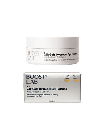 BOOST LAB 24k Gold Hydrogel Eye Patches, 30 Pairs product photo