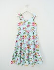 Switch Tropical Bow Back Tiered Dress, Baby Blue product photo