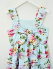 Switch Tropical Bow Back Tiered Dress, Baby Blue product photo View 03 S