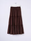 Switch Margot Maxi Skirt, Chocolate product photo
