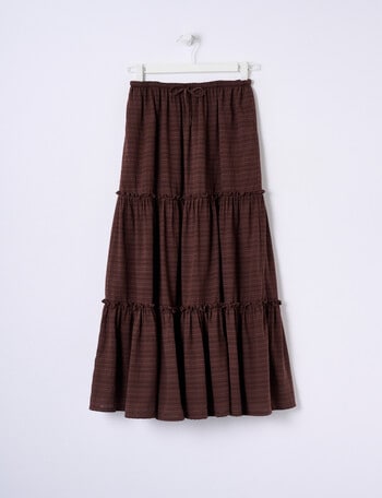Switch Margot Maxi Skirt, Chocolate product photo