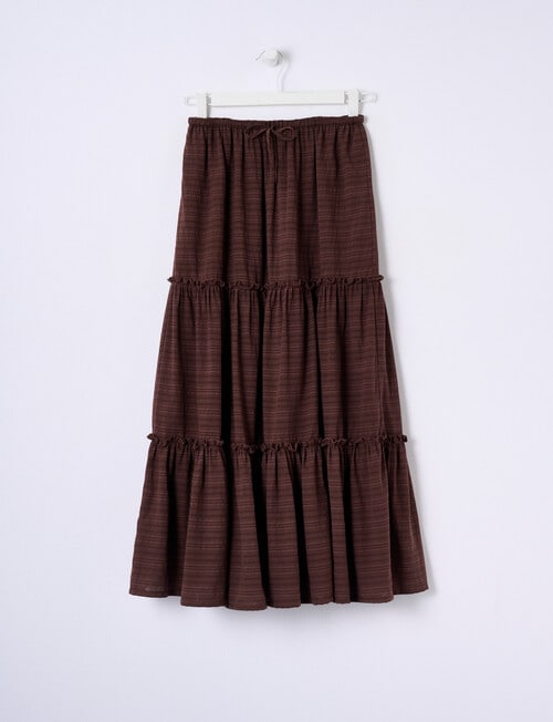 Switch Margot Maxi Skirt, Chocolate product photo