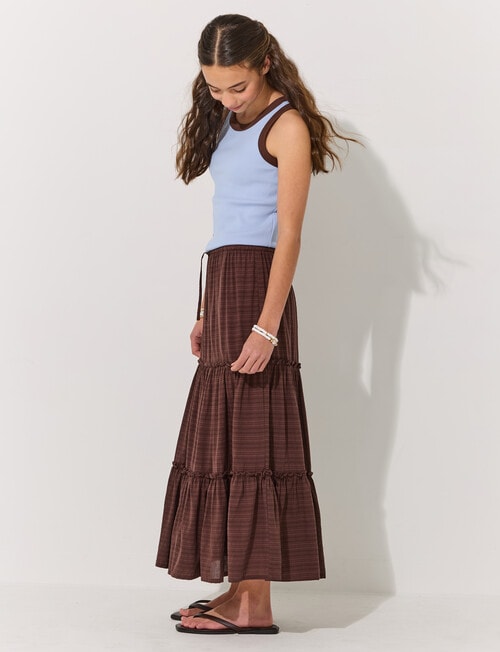 Switch Margot Maxi Skirt, Chocolate product photo