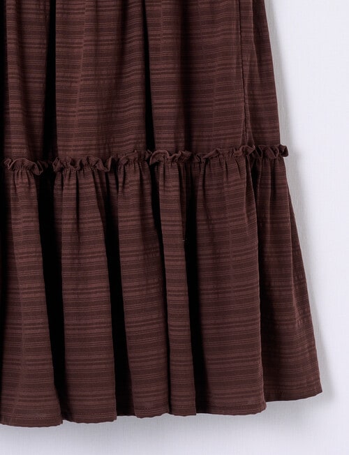 Switch Margot Maxi Skirt, Chocolate product photo View 02 L