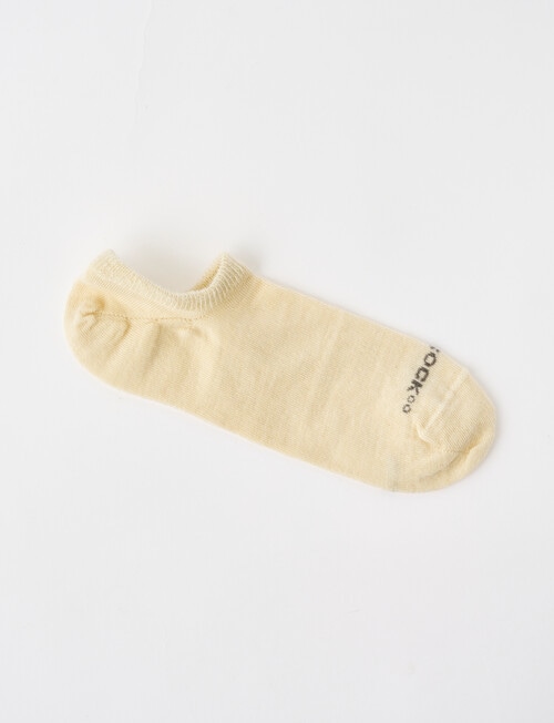 NZ Sock Co. Merino Sneaker Liner Sock, Ivory product photo