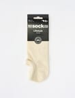 NZ Sock Co. Merino Sneaker Liner Sock, Ivory product photo View 02 S