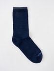 NZ Sock Co. Merino Cushion Sole Crew Sock, Navy product photo