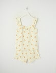 Sleep Squad Dot Bear Cheese Cloth PJ Set, Creamy White, 8-16 product photo