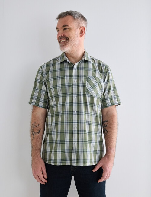 Chisel Mason Short Sleeve Shirt, Khaki product photo